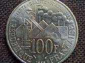 100 frankų 1985 m. 15 gr. - nuotraukos Nr. 2