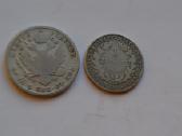 1 Zlotas1831 m. 2 zlotai 1823 m.