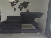 Veliūrinė sofa lova - nuotraukos Nr. 5
