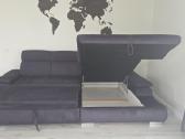 Veliūrinė sofa lova - nuotraukos Nr. 6