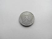 1 pfennig , Demokratinė Vokietija , 1952 A. - nuotraukos Nr. 2