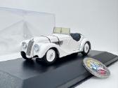 Bmw 328 Roadster balta 1:43 Schuco [neorg. vitrina