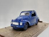 Fiat 500c Topolino 1949-1955 mėlyna 1:43 Brumm - nuotraukos Nr. 3
