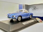 Volkswagen Karmann Ghia mėlyna-balta 1:43 Atlas