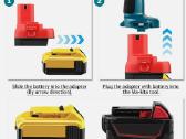Adapteris skirtas "Dewalt" "Milwaukee" ir "Makita" - nuotraukos Nr. 3