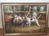 Antikvarinis paveikslas D.newman Dogs