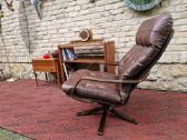Vintažinis mid century modern odinis fotelis - nuotraukos Nr. 33