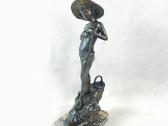 Metalinė statula ant akmens "Žvėjys" - nuotraukos Nr. 2