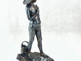 Metalinė statula ant akmens "Žvėjys" - nuotraukos Nr. 4