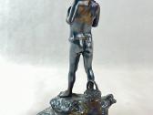 Metalinė statula ant akmens "Žvėjys" - nuotraukos Nr. 7