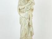 Gipsinė Švč. Mergelės Marijos ir kūd. Jėzaus statu - nuotraukos Nr. 3