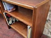 Vintažinė mid century riešutmedžio knygų lentyna - nuotraukos Nr. 10