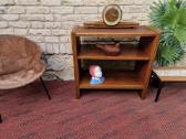 Vintažinė mid century riešutmedžio knygų lentyna - nuotraukos Nr. 13