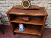 Vintažinė mid century riešutmedžio knygų lentyna - nuotraukos Nr. 17