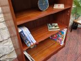 Vintažinė mid century tikmedžio knygų lentyna - nuotraukos Nr. 8