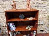 Vintažinė mid century tikmedžio knygų lentyna - nuotraukos Nr. 10