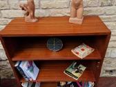 Vintažinė mid century tikmedžio knygų lentyna - nuotraukos Nr. 15