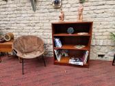 Vintažinė mid century tikmedžio knygų lentyna - nuotraukos Nr. 16
