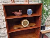 Vintažinė mid century tikmedžio knygų lentyna - nuotraukos Nr. 23