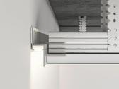 Shadow-gap profilis luboms su LED apšvietimu