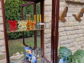 Vintažinė mid century pakabinama vitrina/spintelė - nuotraukos Nr. 13