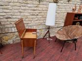 Vintažinis mid century tikmedžio staliukas/siūlinė - nuotraukos Nr. 16