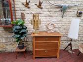 Vintažinė mid century dūminio stiklo stalo lempa - nuotraukos Nr. 2