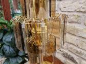 Vintažinė mid century dūminio stiklo stalo lempa - nuotraukos Nr. 8