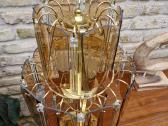 Vintažinė mid century dūminio stiklo stalo lempa - nuotraukos Nr. 16