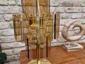 Vintažinė mid century dūminio stiklo stalo lempa - nuotraukos Nr. 20