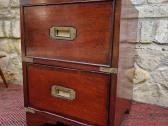 Vintažinė mid century raudonmedžio masyvo komodėlė - nuotraukos Nr. 18