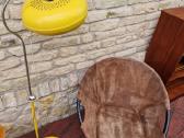 Vintažinis mid century zomšos fotelis"balloon" - nuotraukos Nr. 28