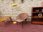 Vintažinis mid century zomšos fotelis"balloon" - nuotraukos Nr. 32
