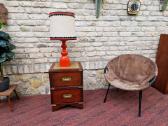 Vintažinis mid century zomšos fotelis"balloon" - nuotraukos Nr. 37