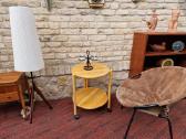 Vintažinis mid century zomšos fotelis"balloon" - nuotraukos Nr. 38