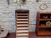 Vintažinė Art Deco ąžuolinė dokumentų spintelė - nuotraukos Nr. 22