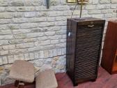 Vintažinė Art Deco ąžuolinė dokumentų spintelė - nuotraukos Nr. 35
