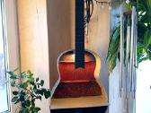 Gitaros formos sieninis šviestuvas - lentynėlė - nuotraukos Nr. 2