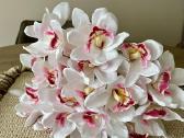 24 vienetų Orchidėjų puokštė dirbtinių gėlių - nuotraukos Nr. 7