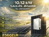 10kw saulės jėgainė su įrengimu visoje Lietuvoje