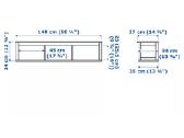Ikea Hemnes medinė pakabinama lentyna - nuotraukos Nr. 2