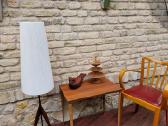 Vintažinis mid century tikmedžio toršeras - nuotraukos Nr. 12