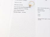 Žiedas su švariu (Vs) naturaliu briliantu (1,56ct) - nuotraukos Nr. 7