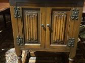 "Old Charm" antikvarinė ąžuolinė komodėlė - nuotraukos Nr. 4