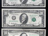 Dešimt dolerių 10$ ten dollar bill 1993/5 Hamilton