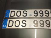 Parduodami automobilio numeriai , registruojami.