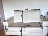 Natūralios odos dvivietė sofa - nuotraukos Nr. 4