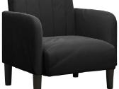 Sofa-fotelis su porankiais, juodas 54cm - nuotraukos Nr. 2