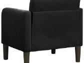 Sofa-fotelis su porankiais, juodas 54cm - nuotraukos Nr. 5