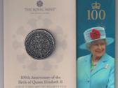 100-osios karalienės Elžbietos II gimimo metinės